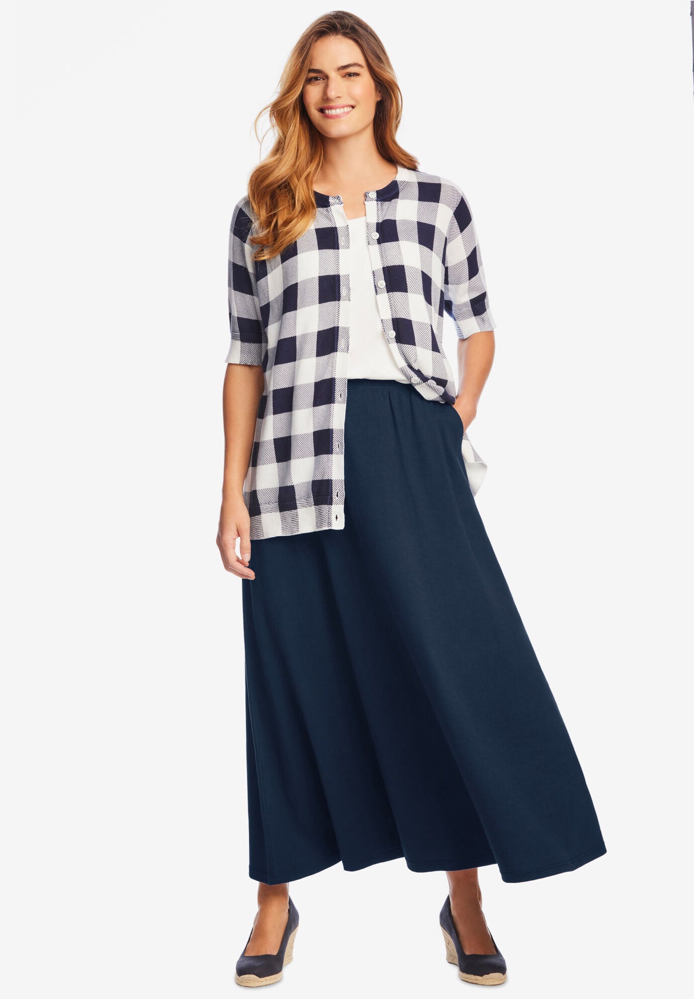 Woman within maxi skirts outlet