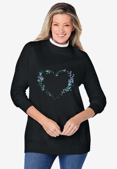 Layered-Look Sweatshirt