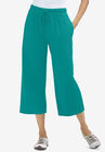Sport Knit Capri Pant, WATERFALL, hi-res image number null