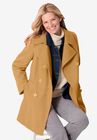 Wool-Blend Double-Breasted Peacoat, , alternate image number null