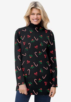 Mockneck Long-Sleeve Tunic