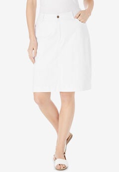Adjustable Waist Chino Skort
