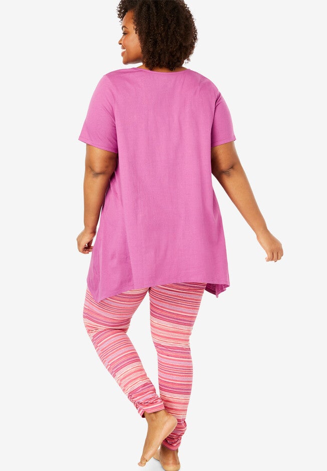 Lace Tunic & Legging PJ Set by Dreams & Co.®, , on-hover image number null