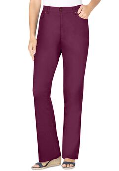 Stretch Denim Five-Pocket Bootcut Jeans