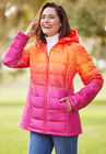 Packable Puffer Jacket, GRENADINE OMBRE, hi-res image number null