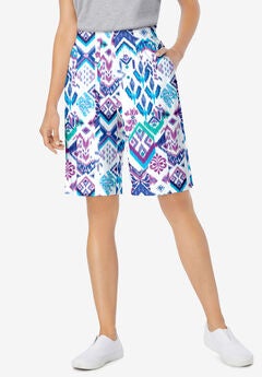 Elastic-Waist Knit Short