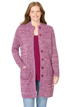 Marled Sweater Jacket