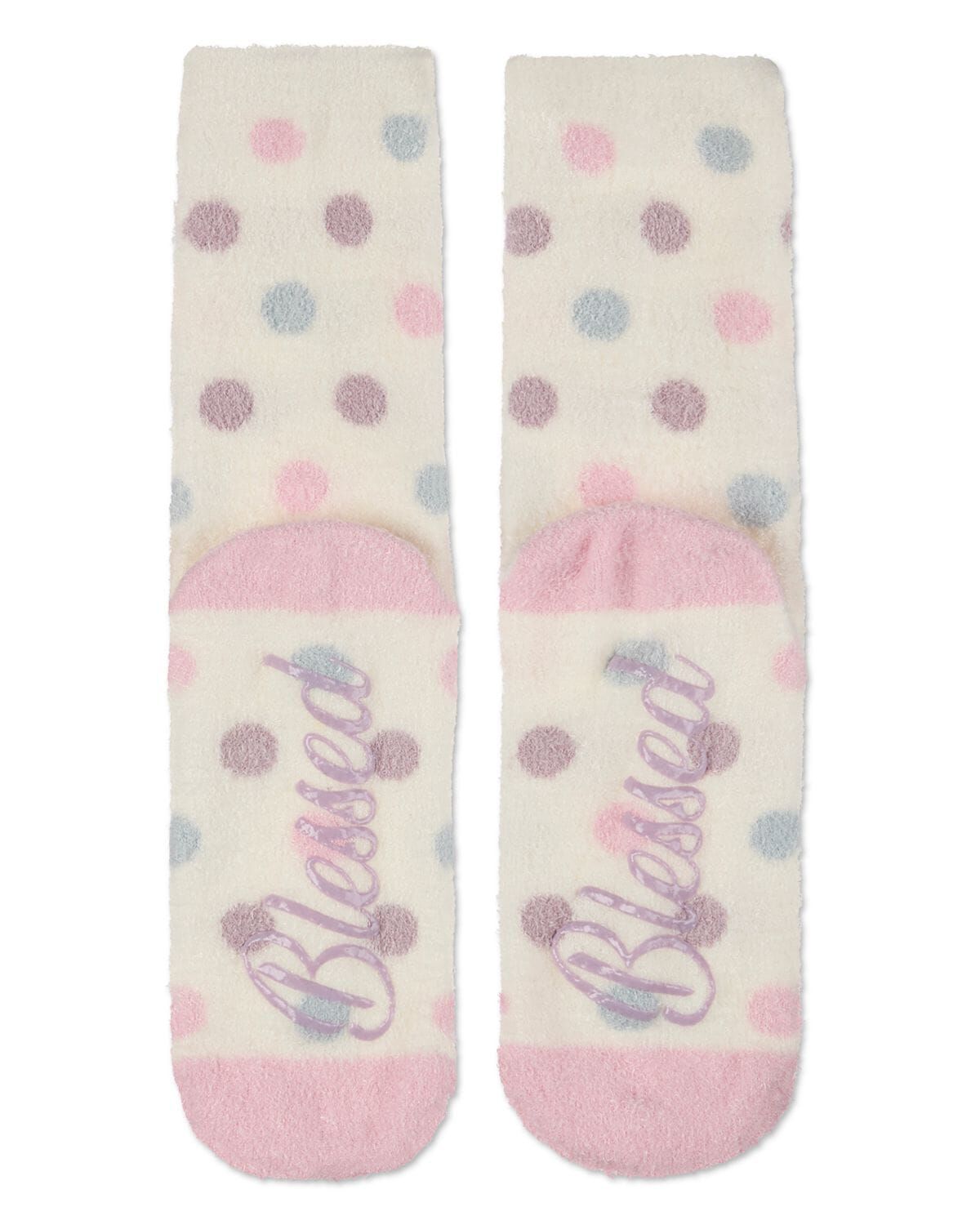 Women&#39;s Blessed Aloe Infused Crew Socks, IVORY, alternate image number 3