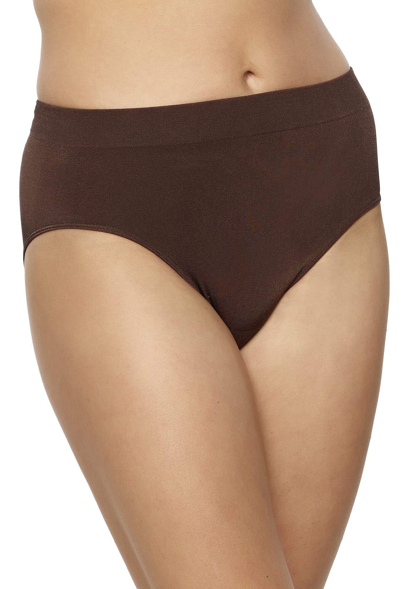 Body Smooth Hi Cut Seamless Brief Panty, COCOA, hi-res image number 0