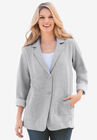 Knit Blazer, HEATHER GREY, hi-res image number null