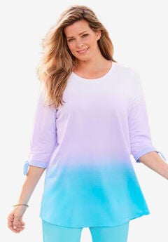 Plus Size Tie Sleeve Tops