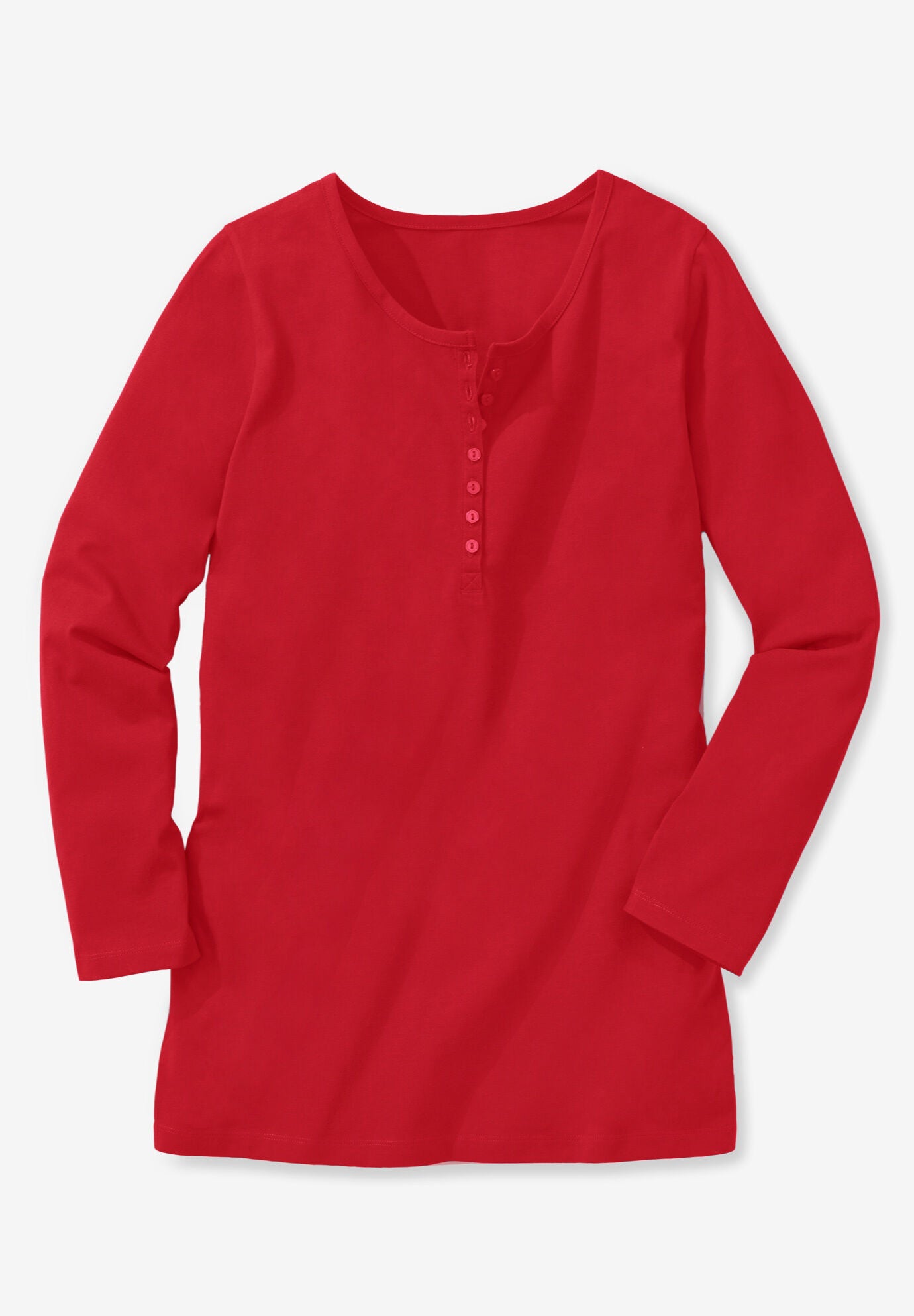 Perfect LongSleeve Henley Tee Woman Within