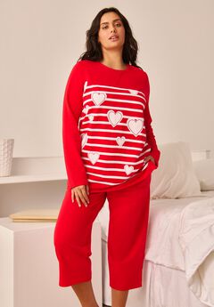 Avenue Body 2-Piece Set Sweatshirt Capri