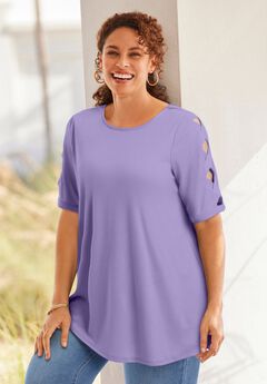 Cut-Out Sleeve Tunic