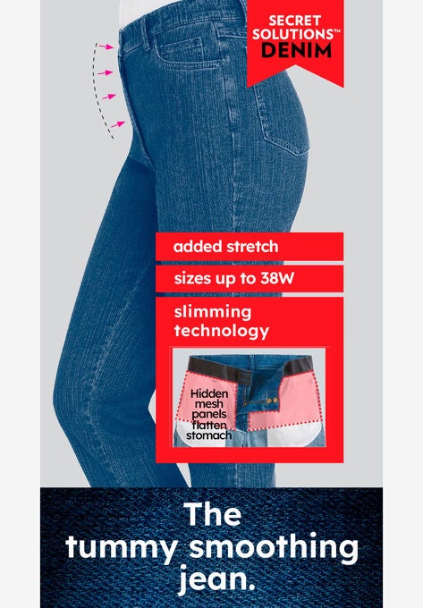 Straight Leg Tummy Tamer Jean, , alternate image number null
