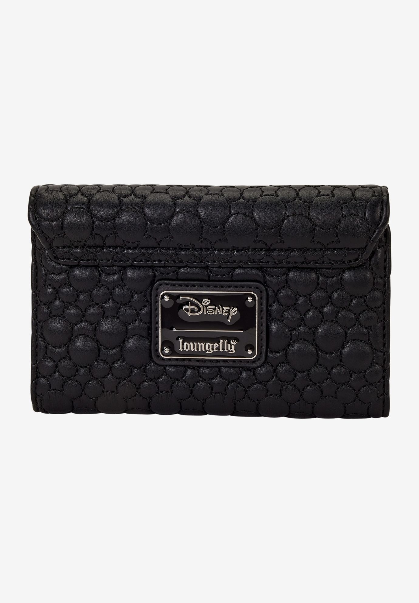 Loungefly x Disney Mickey Mouse Artist Sketch Flap Wallet, BLACK, on-hover image number 1