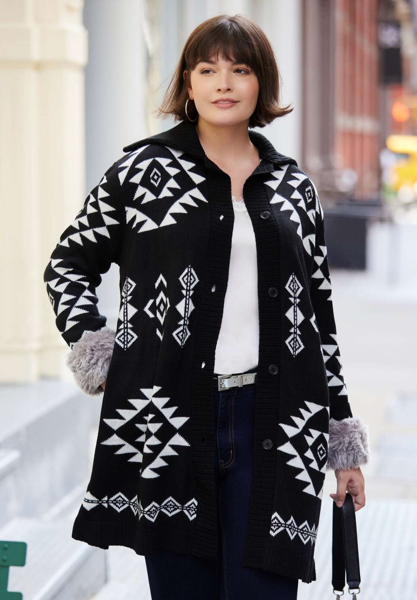 Woman within sales cardigan