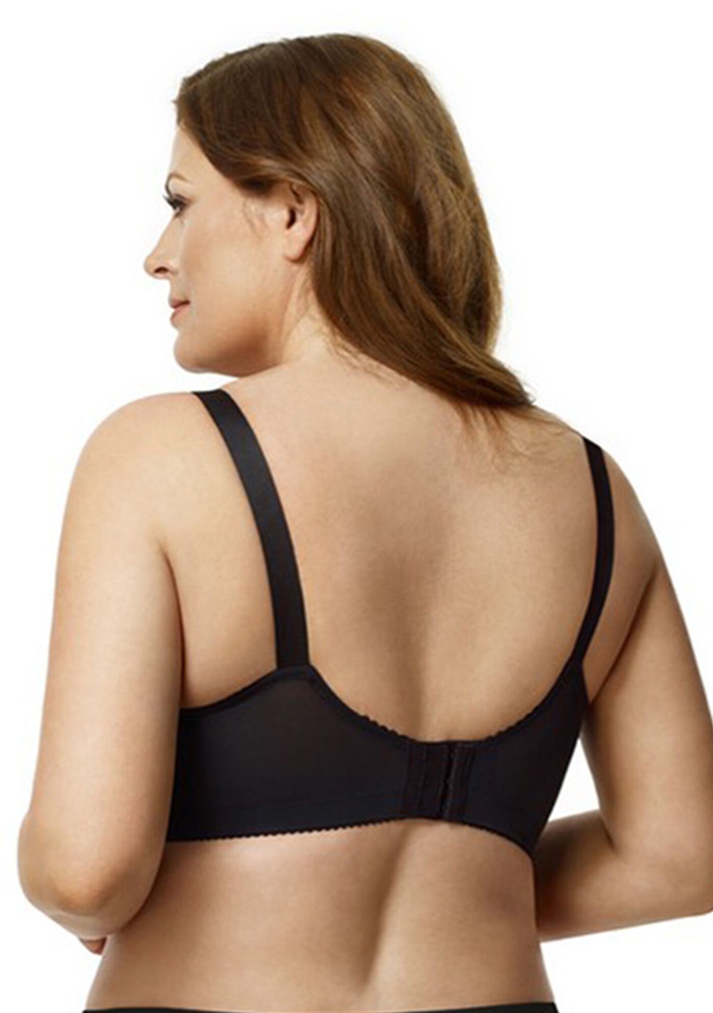 Simple Curves Cotton Nursing Softcup 1613, BLACK, on-hover image number 1