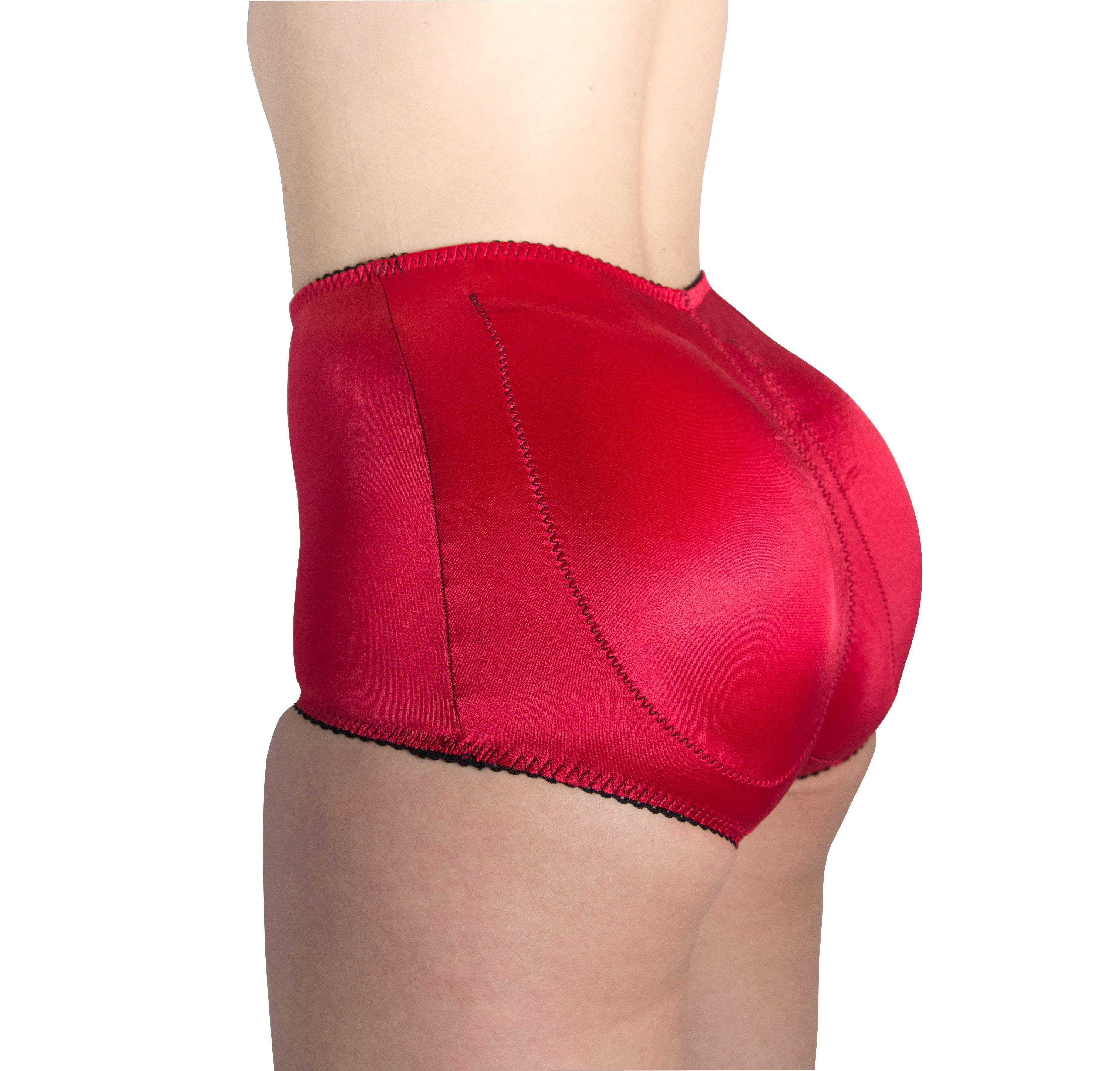 Padded Panty Brief Light Shaping (Removable Pads), RED BLACK, hi-res image number 0