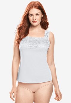 Plus Size Lined Lace Tops