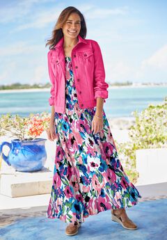 Sleeveless Crinkle Dress