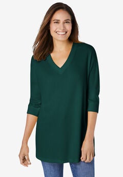 Three-Quarter Sleeve Thermal Sweatshirt