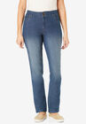 Straight Leg Tummy Tamer Jean, MEDIUM STONEWASH, hi-res image number null