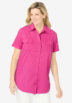 Short-Sleeve Cotton Campshirt
