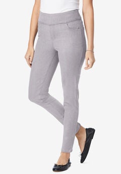 Flex-Fit Pull-On Slim-Leg Denim Jean