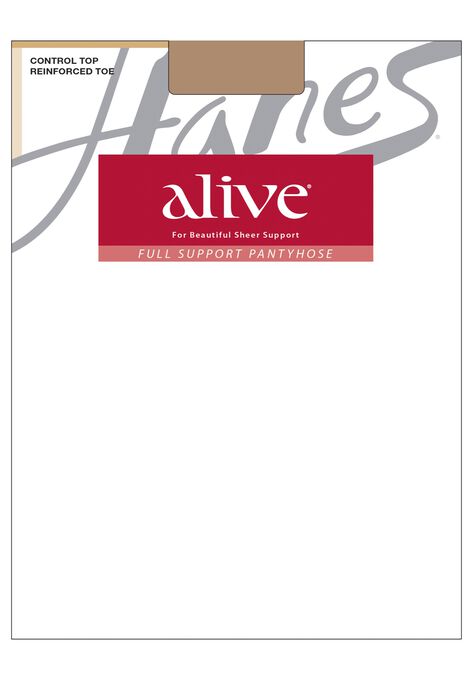 Alive Control Top Reinforced Toe 6-Pack, BARE, hi-res image number null