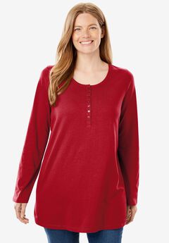 Perfect Long-Sleeve Henley Tee