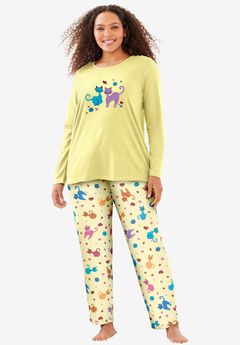 Plus Size Cotton Pajama Sets