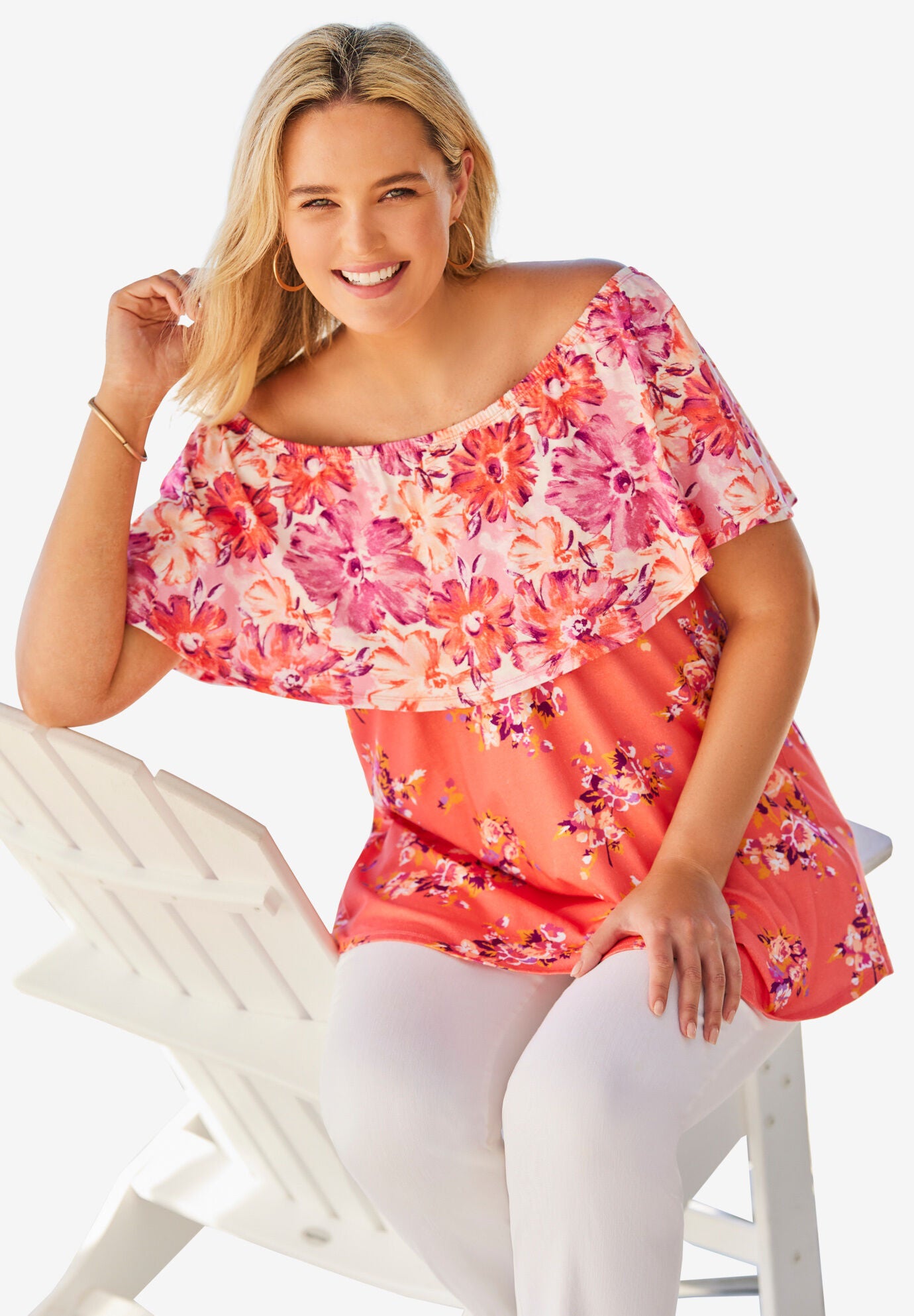 Ruffle Tee, , alternate image number 4