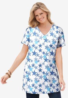 Plus Size Stylish White Tops