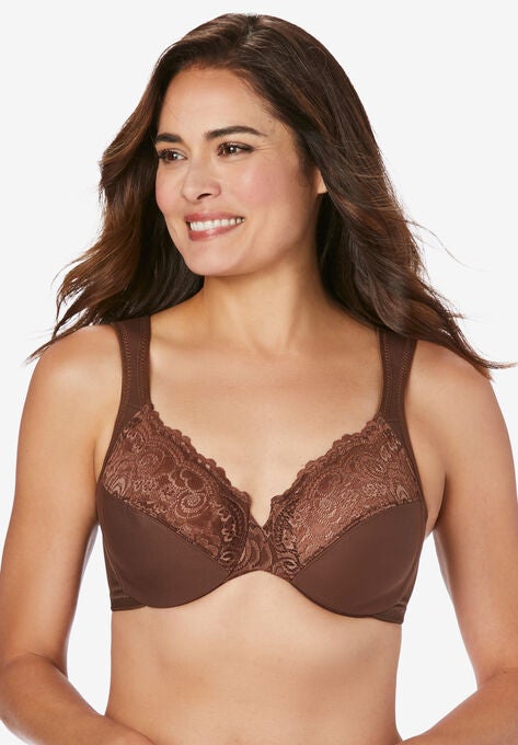 Back Close Wonderwire Bra, MOCHA, hi-res image number null