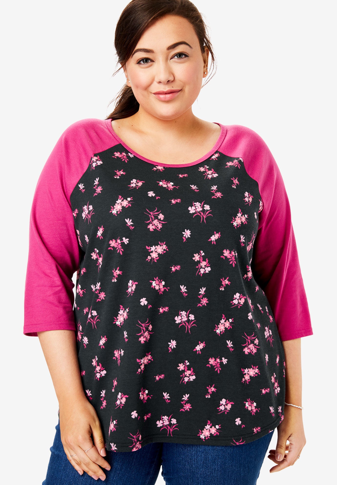 plus size baseball tee