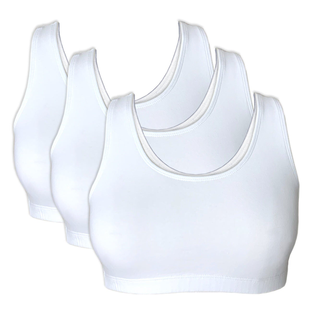 Bestform Tank Style Sports Bra 3-Pack - 5009012PP, WHITE WHITE WHITE, hi-res image number 0