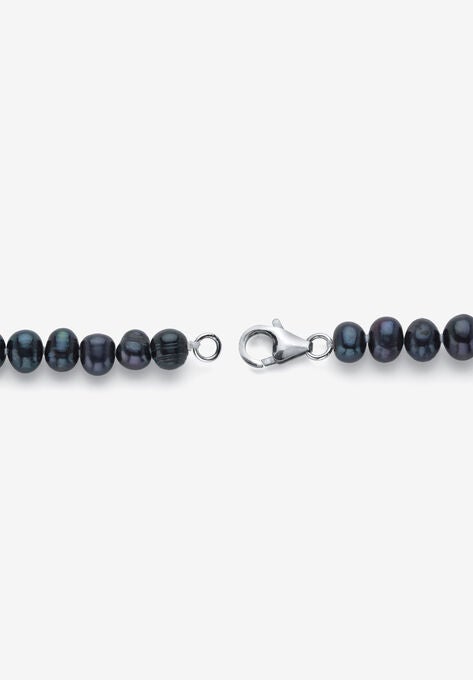 Silver Necklace, Bracelet and Earring Set, Cultured Freshwater Pearls, , on-hover image number null