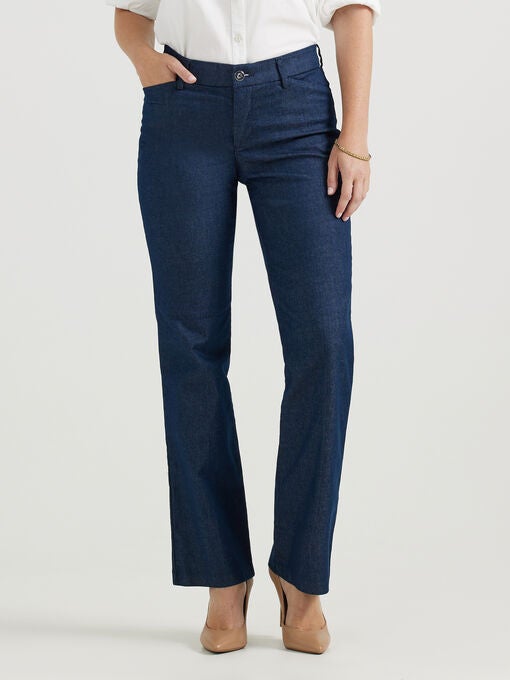 Regular Fit Flex Motion Trouser Pant, INDIGO RINSE, hi-res image number null