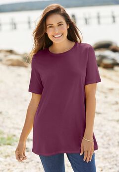 Perfect Short-Sleeve Crewneck Tee