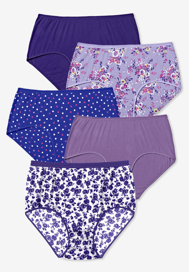 5-Pack of Ladies Printed Cotton Panties - 99 Rands