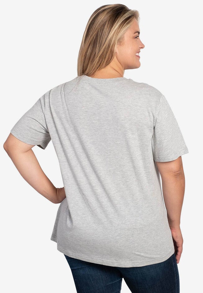Disney Women's Winnie The Pooh Eeyore "Just Chillin" T-Shirt Gray, , on-hover image number 1