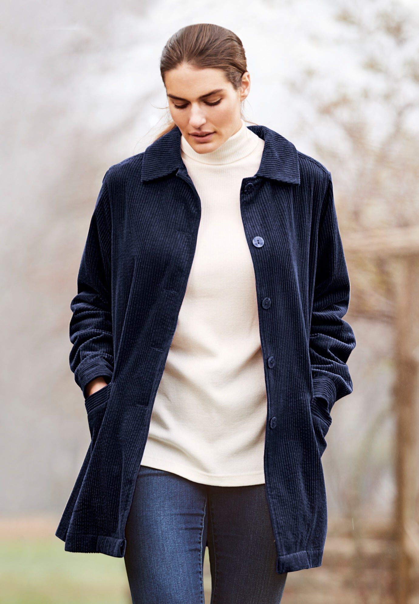 Plus Size Navy Coats | Woman Within