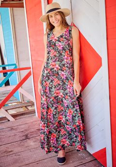 Sleeveless Crinkle Dress