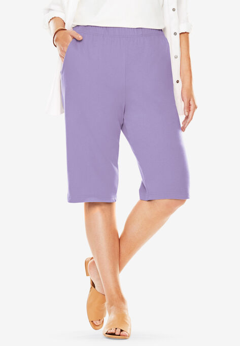 7-Day Knit Bermuda Shorts | Woman Within
