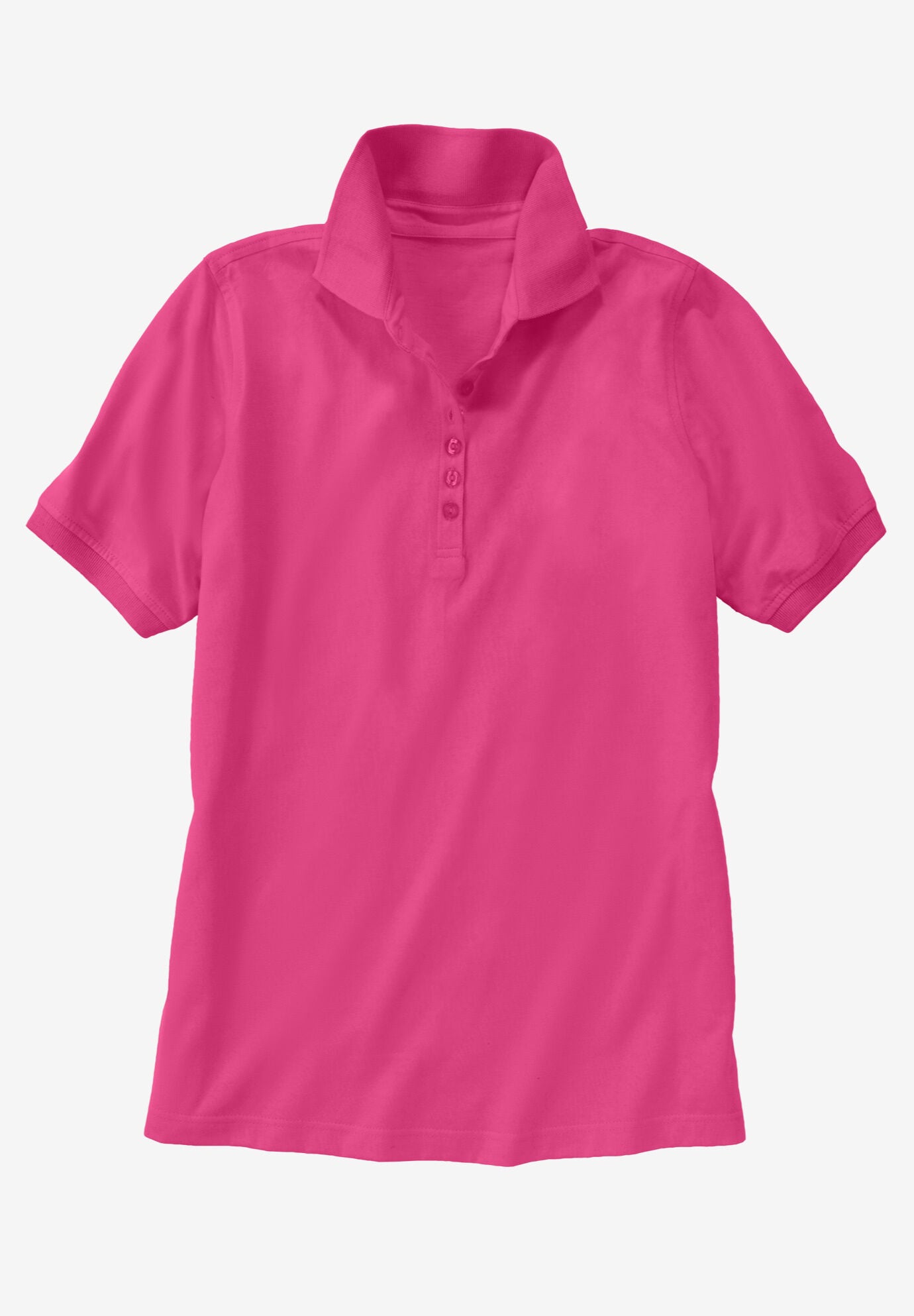 Perfect Short Sleeve Polo Shirt Woman Within