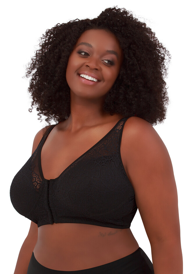The Nora - Shimmer Back Lace Front Closure Bra