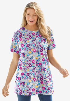 Perfect Printed Crewneck Tunic