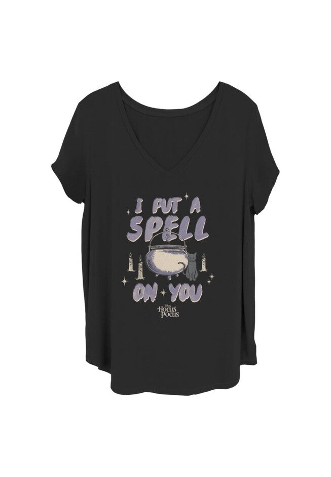 Spell On You V-Neck T-Shirt, BLACK, hi-res image number null