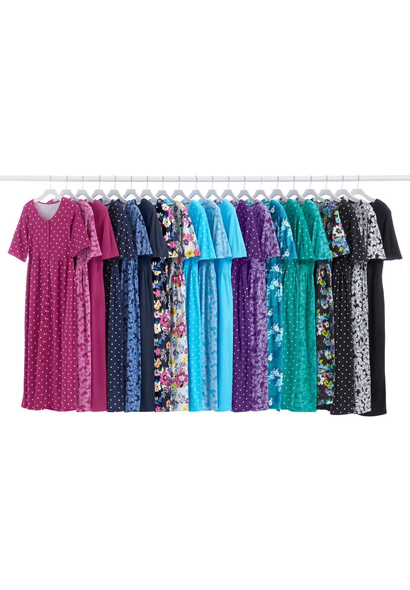 Woman within shop lounge dresses